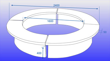 Curved Bench Round Shape