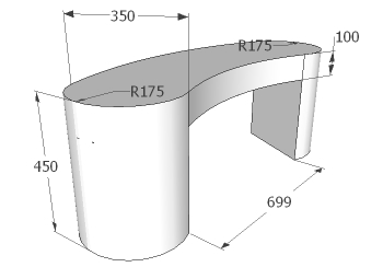 Curved Bench