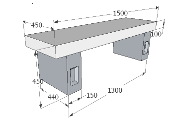 Rectangular Bench Type 1