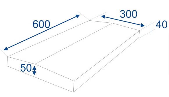 Coping TYPE B - 300X600X40/50