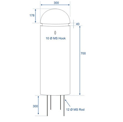 Cylindrical Bollard Type II