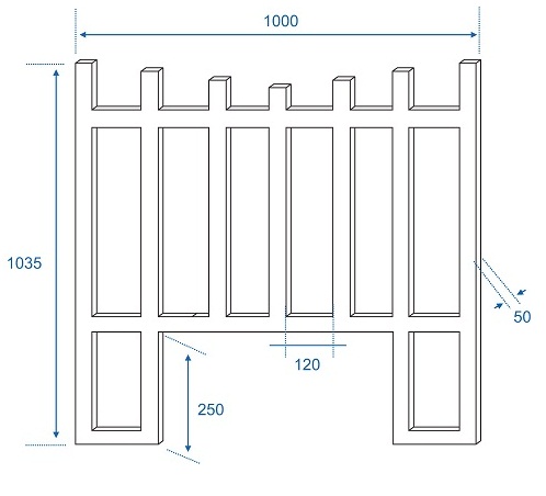 Fence V Shape New